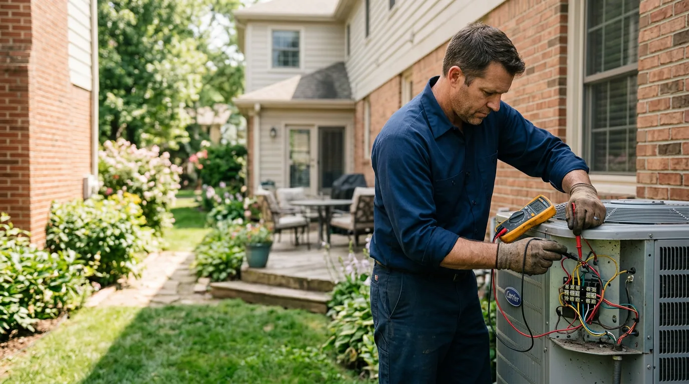 HVAC technician working near Cleveland, NM